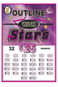 Outlines With Stars Jar Tickets