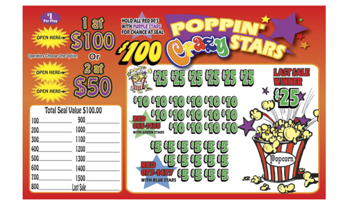 Poppin Crazy Stars Jar Tickets