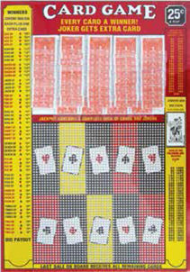 Joker Card Game Punch Board