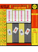 1300 Half Dollar Card Game Punch Board